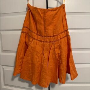 Ralph Lauren Bold Orange Dress strapless